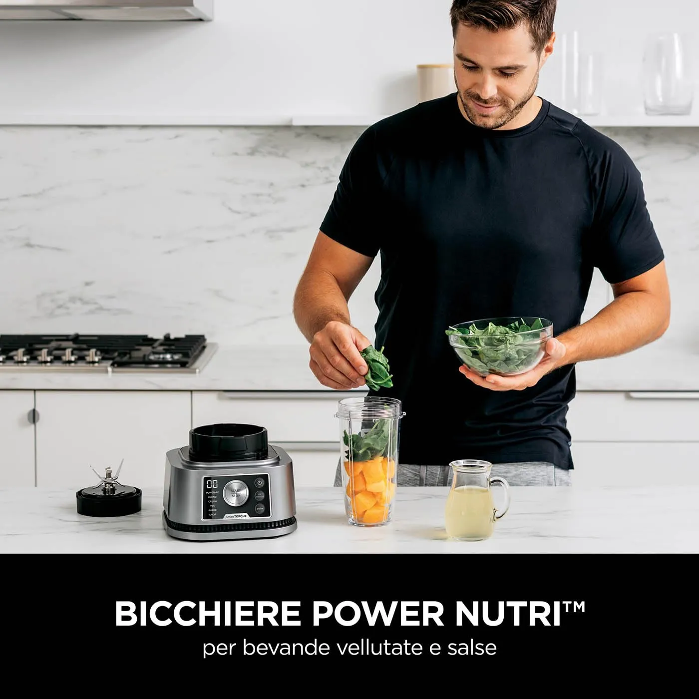 Ninja Foodi Power Nutri frullatore 3in1 1200W argento