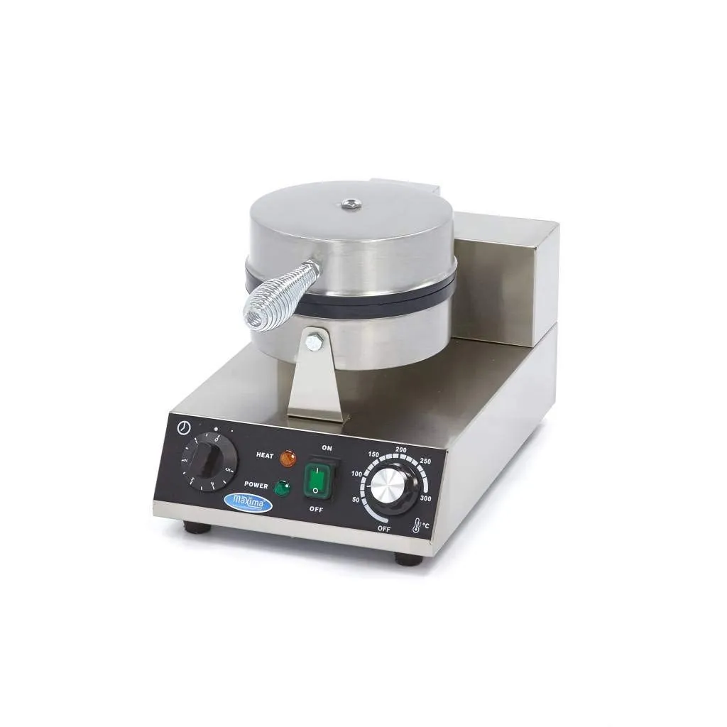 Maxima piastra waffle cuore singola 1000W antiaderente