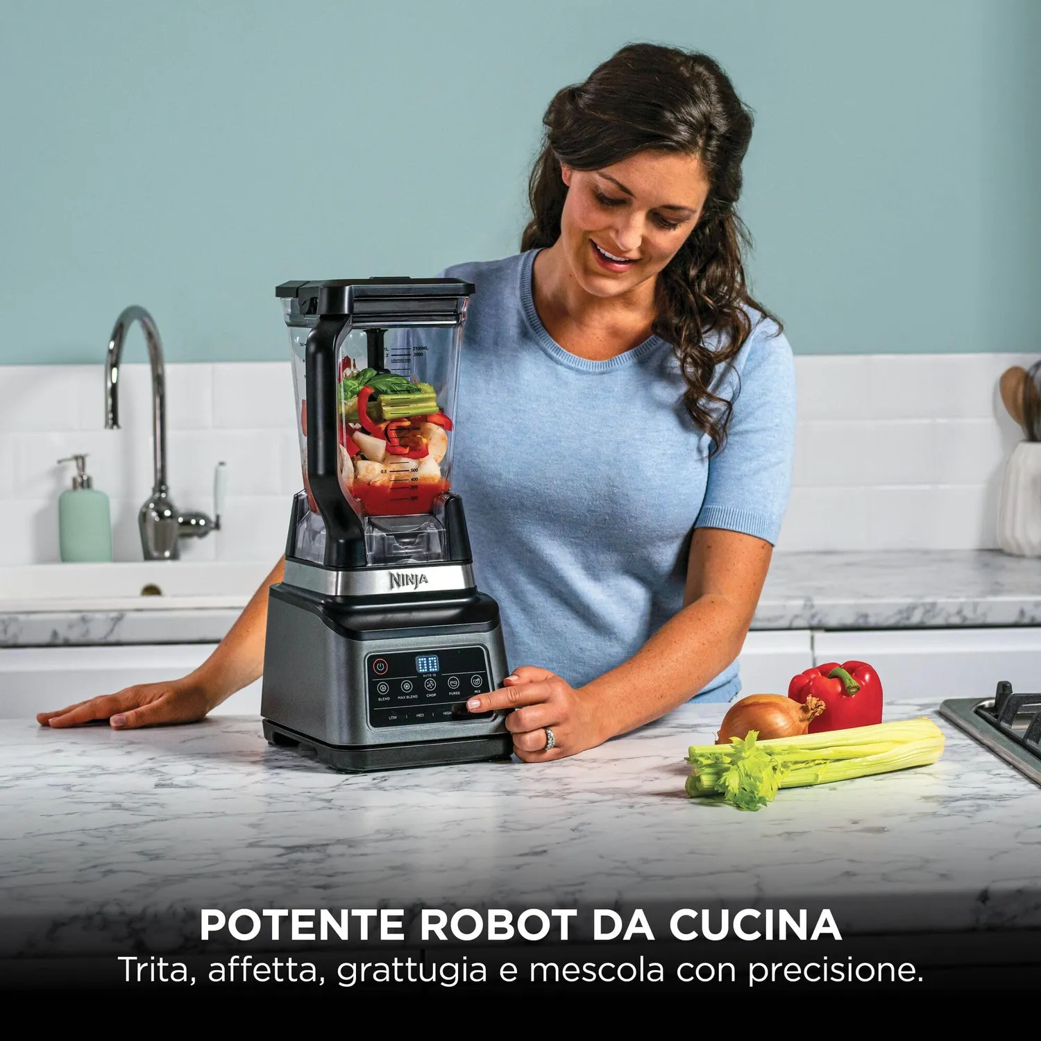 Ninja BN800EU Robot da Cucina 3 in 1 1200W 1,8L