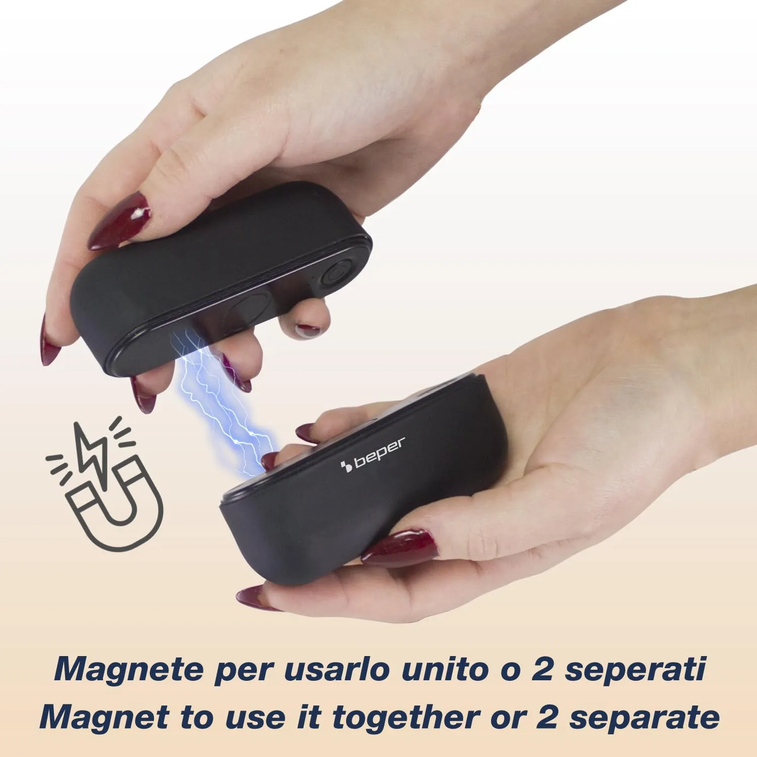 Beper P203TFO050 scaldamani ricaricabile magnetico 3 livelli