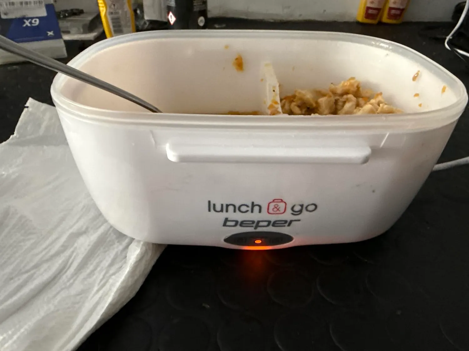 Beper Lunch & Go 90.920G scaldavivande elettrico giallo 2 contenitori