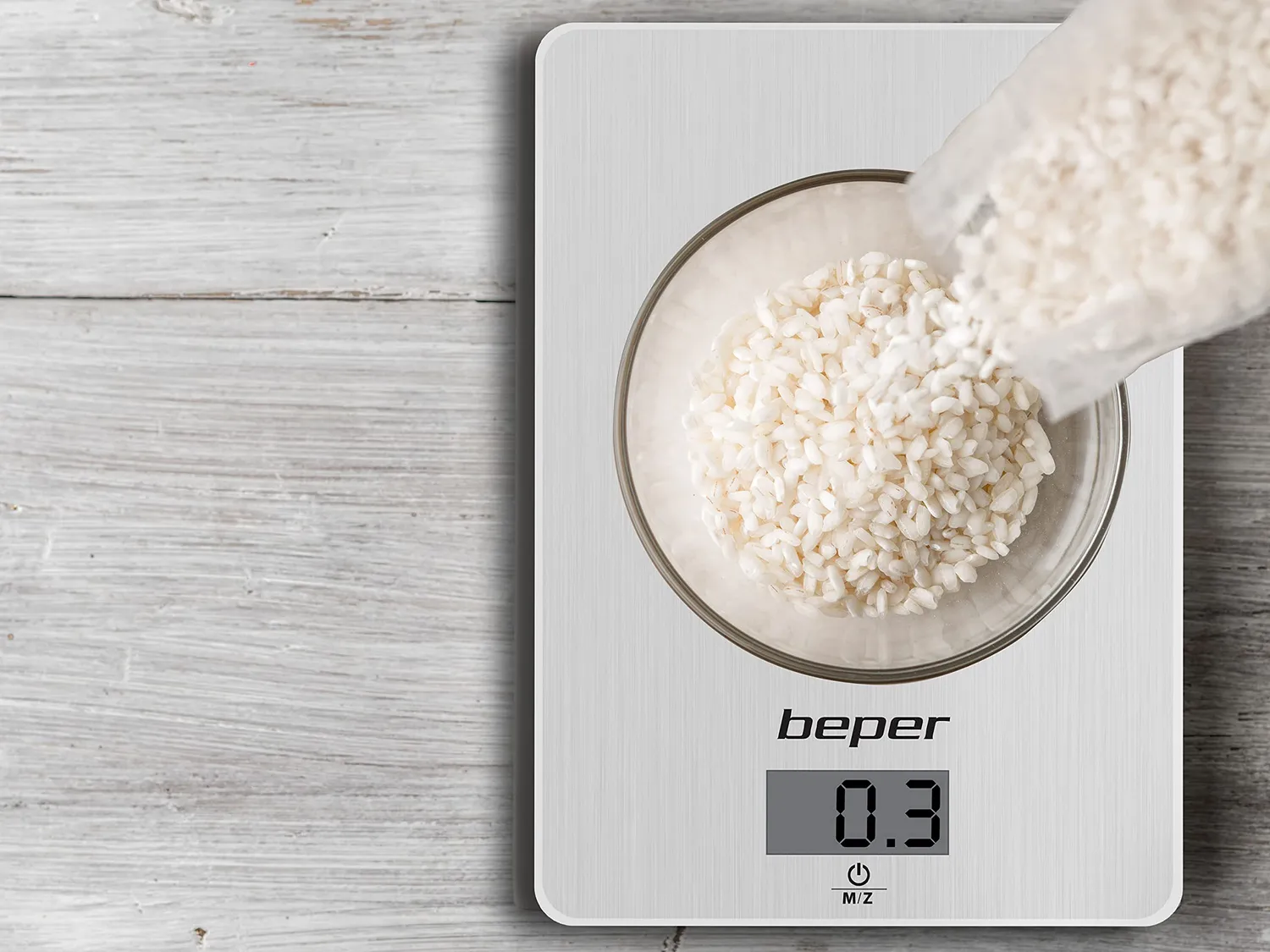 Beper 90.131 Bilancia Cucina Acciaio 5 kg Digitale