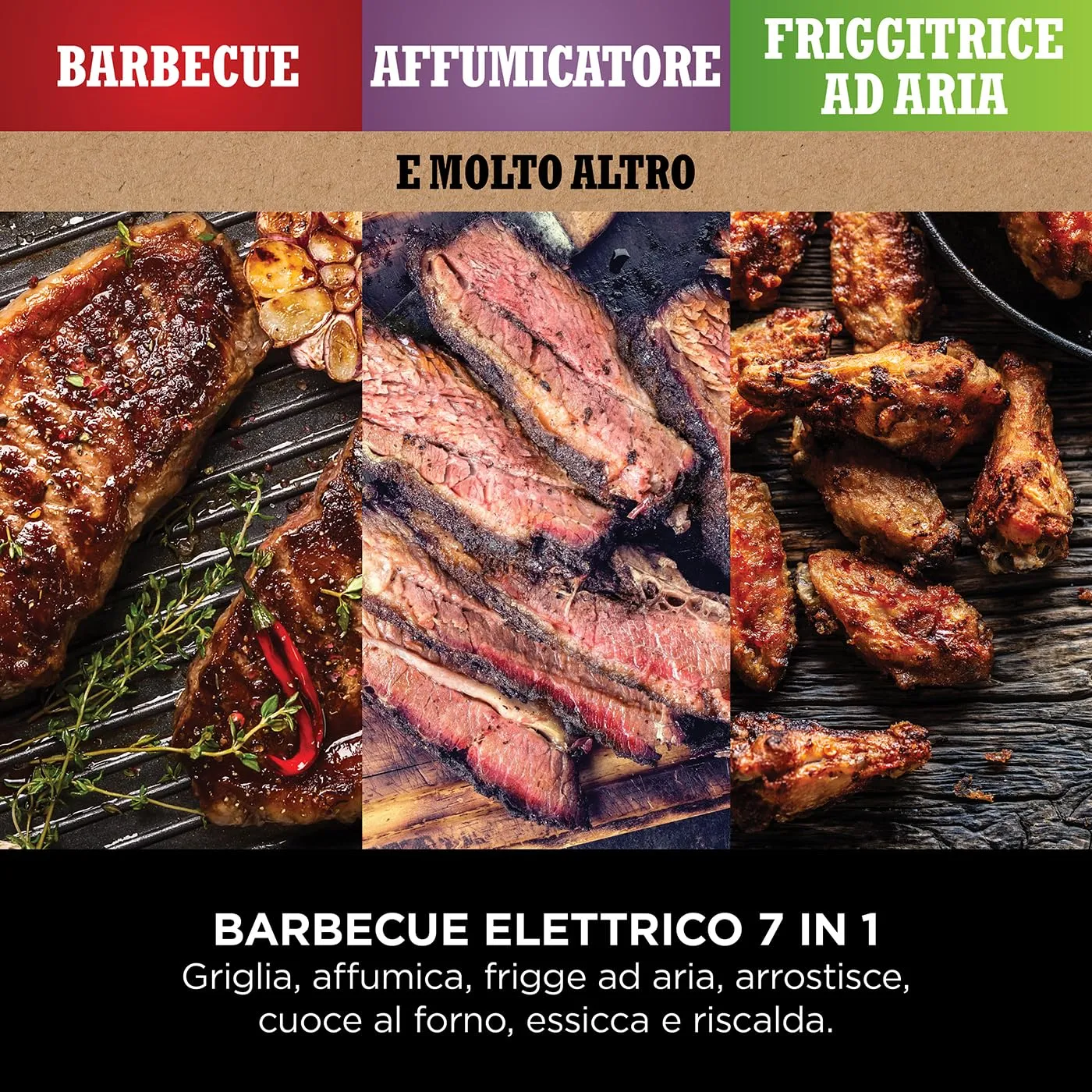Ninja Woodfire barbecue elettrico 7in1 grigio