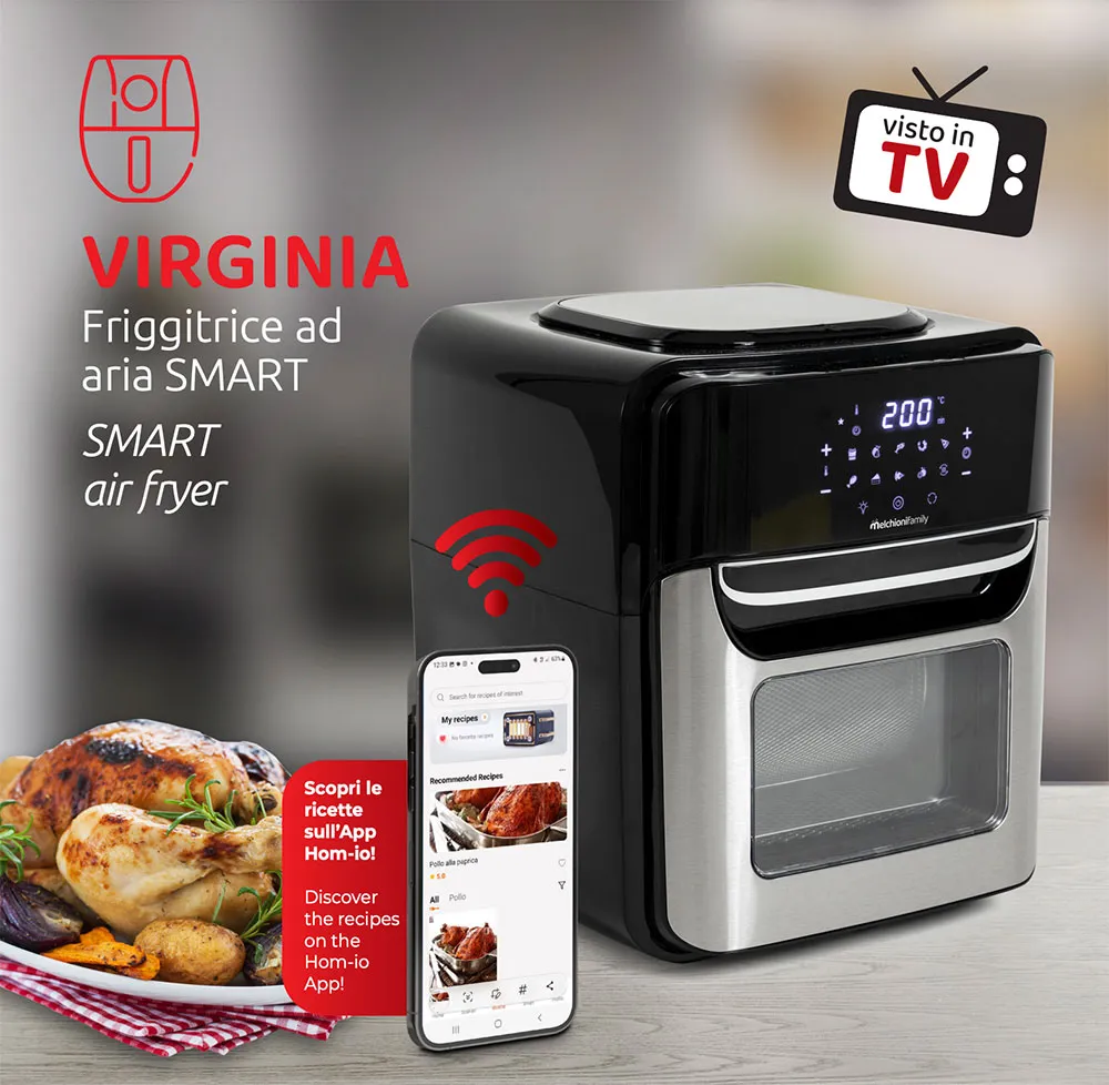 Melchioni Family Virginia friggitrice ad aria 12L WiFi