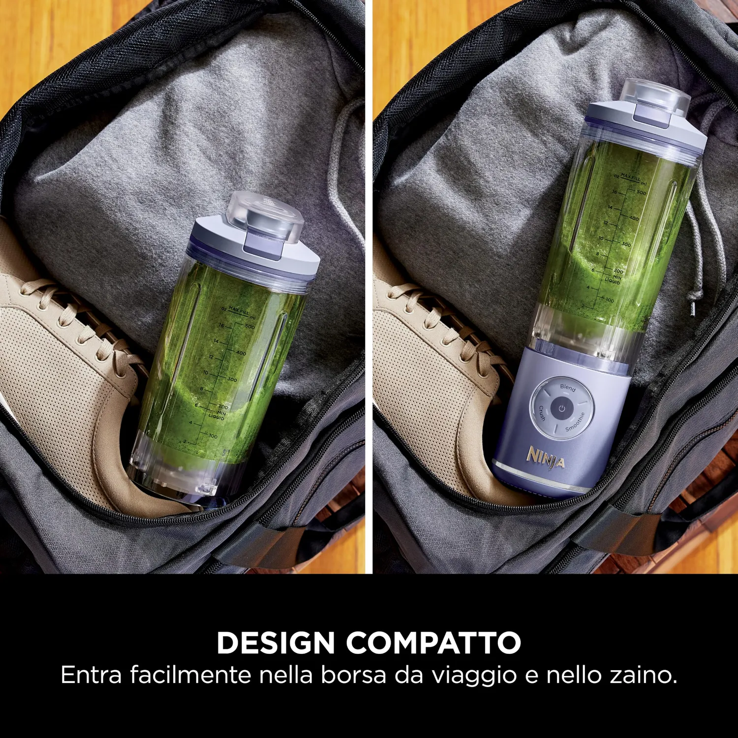 Ninja Blast Max Frullatore Portatile Doppio Lavanda Argento