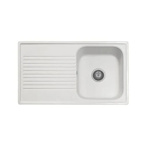 Samet Granitovero 861VBIP lavello 86x50 bianco reversibile