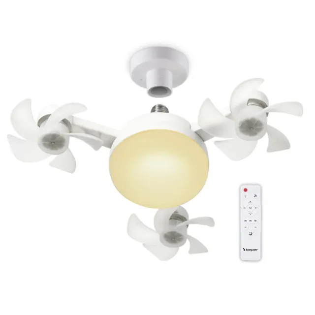 Beper P206VEN612 ventilatore da soffitto con luce e telecomando