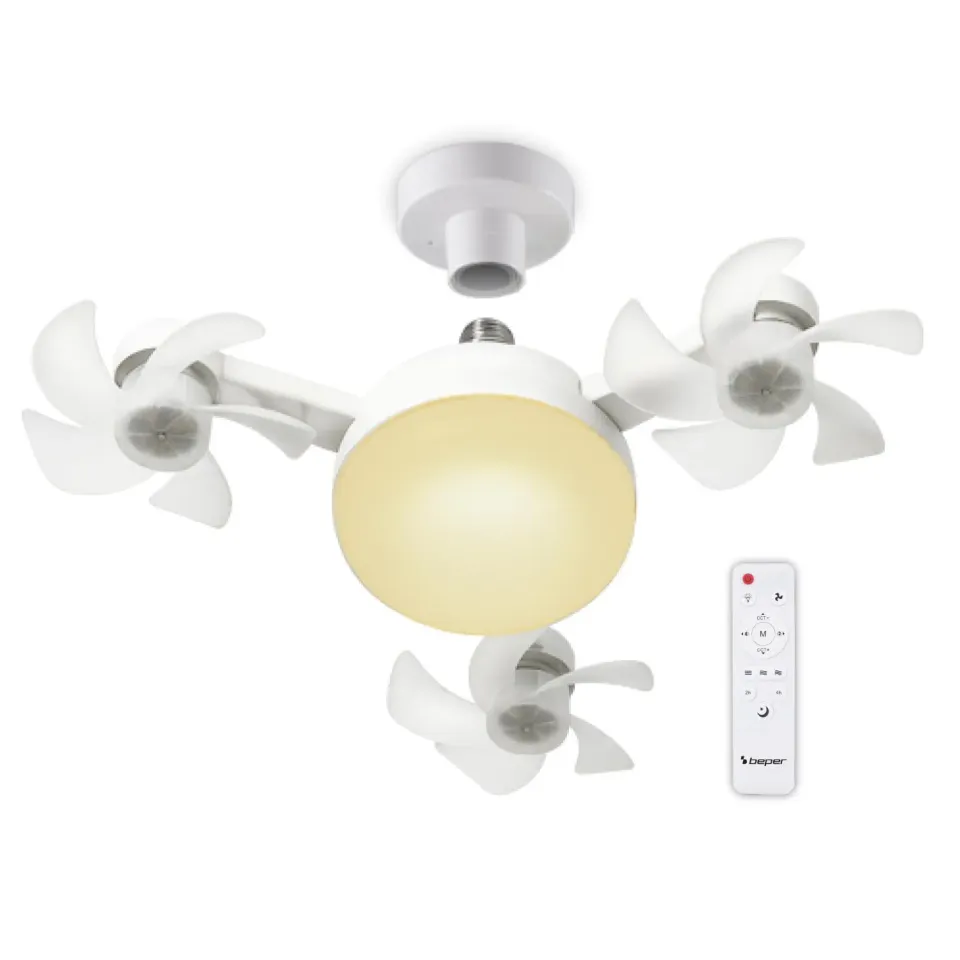 Beper P206VEN612 ventilatore da soffitto con luce e telecomando
