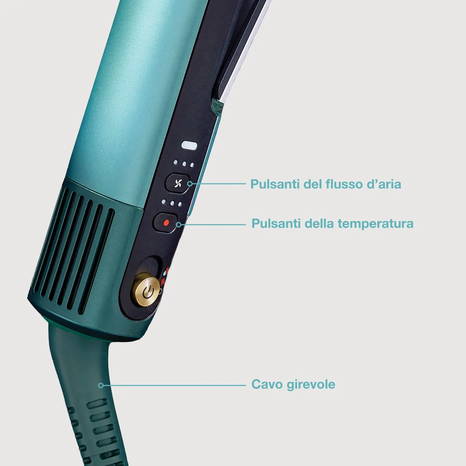 Shark SilkiPro Straight HT401EUBL piastra verde acqua