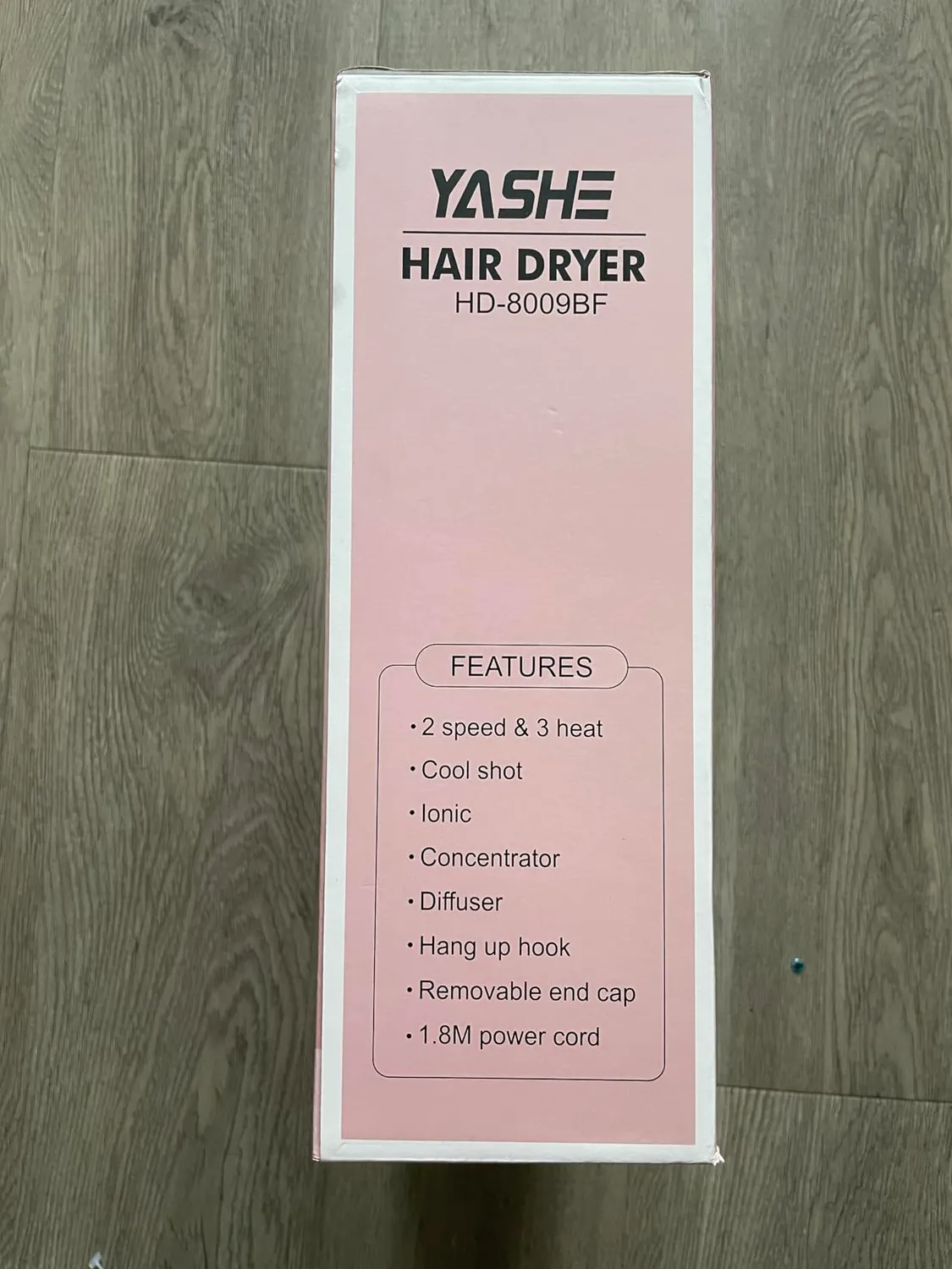 YASHE HD-8009BF Asciugacapelli Ionico 2400W con Diffusore
