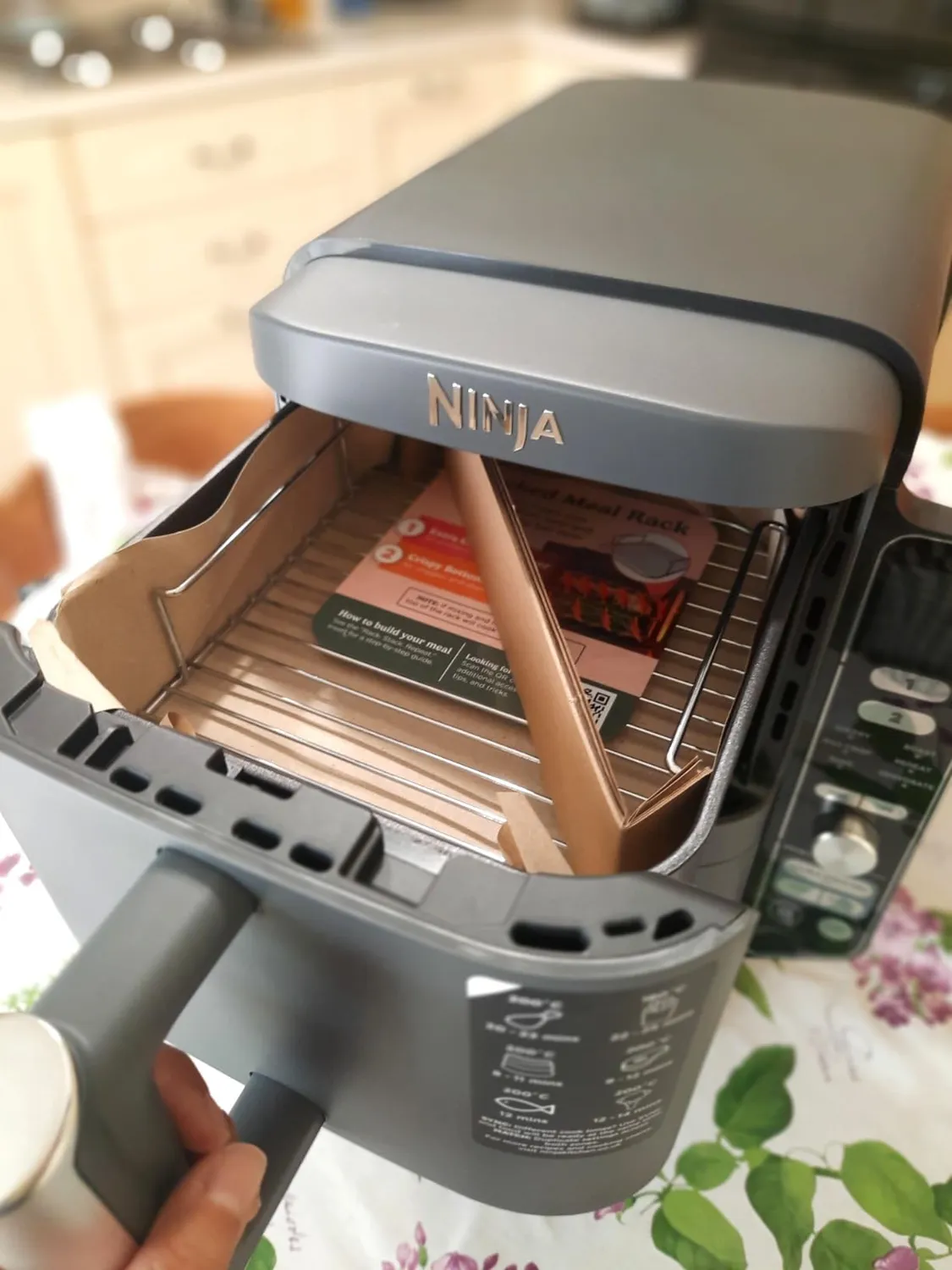 Ninja Double Stack Friggitrice Aria 7,6L Nera 6 Funzioni