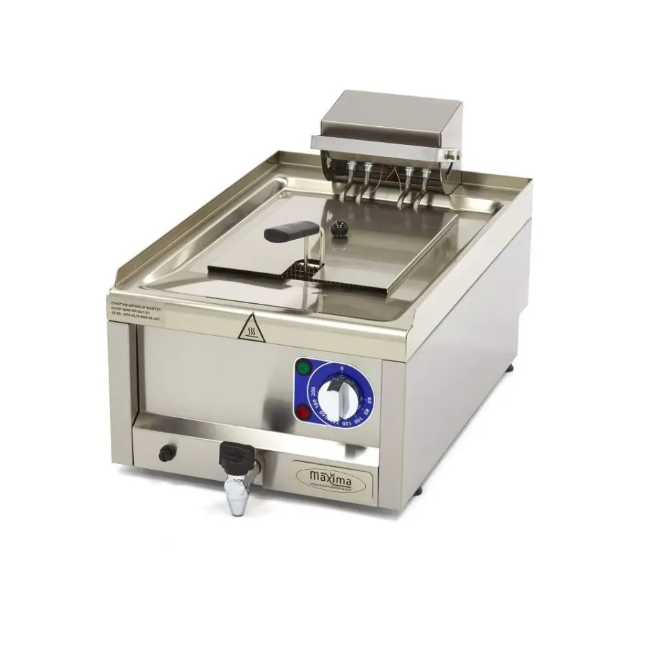 Maxima Friggitrice 10L 1 cestello con rubinetto 400V