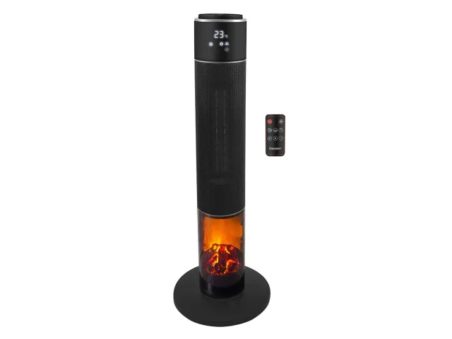 Beper P203TER001 termoventilatore colonna ceramico nero telecomando