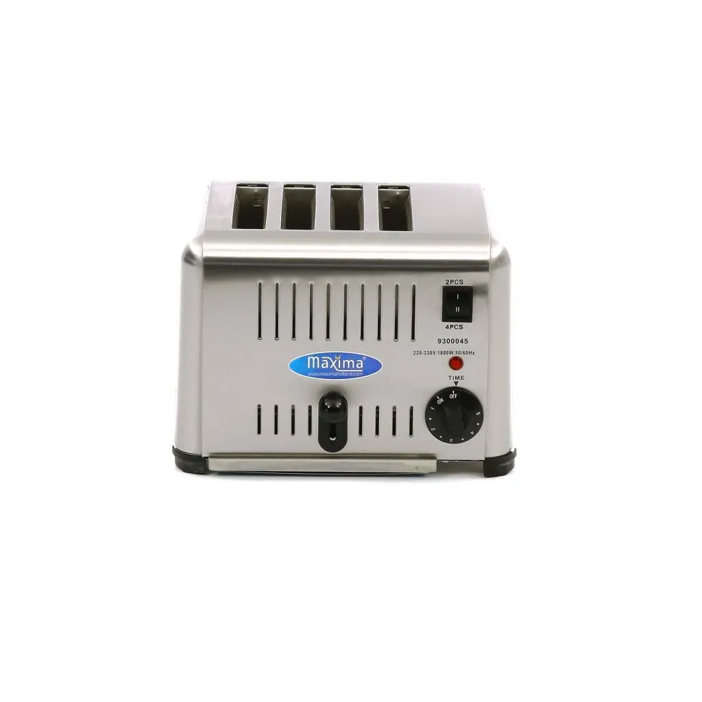 Maxima tostapane 4 fette professionale timer inox