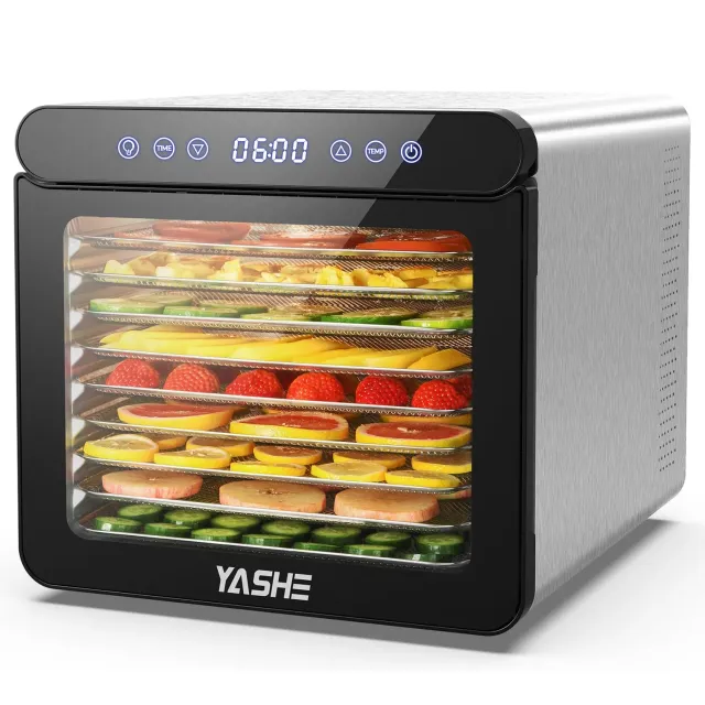 Yashe essiccatore alimentare 800W 9 vassoi inox 75°C