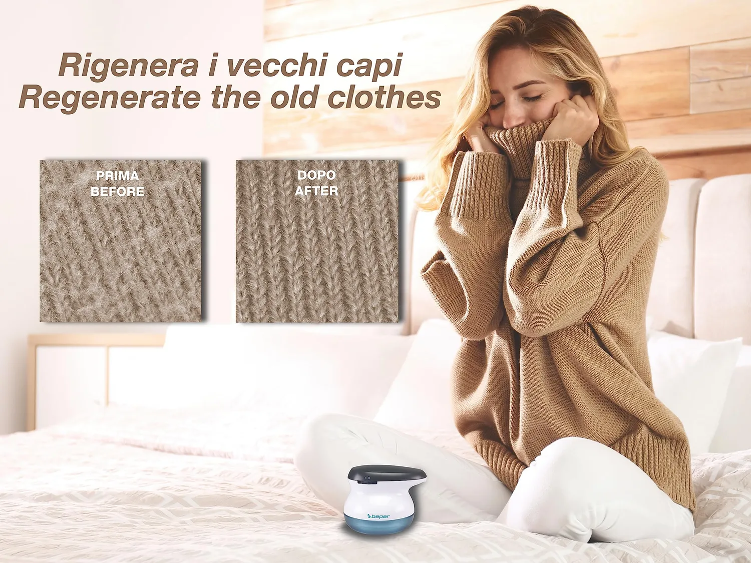 Beper Levapelucchi Ricaricabile USB lame acciaio