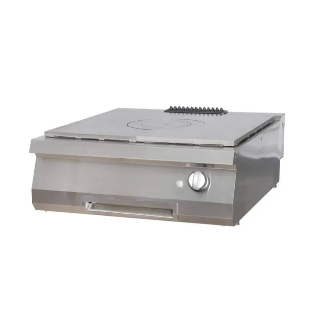 Pizza Maxima Heavy Duty piastra a gas doppia 80x70 ghisa