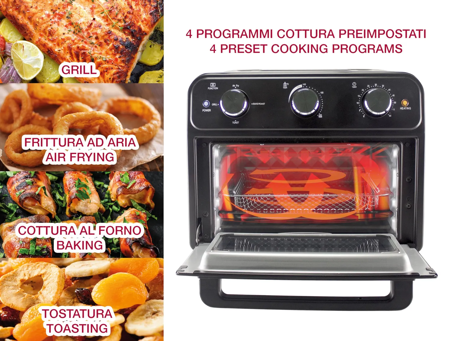 Beper P101FRI024 friggitrice ad aria 24L multifunzione