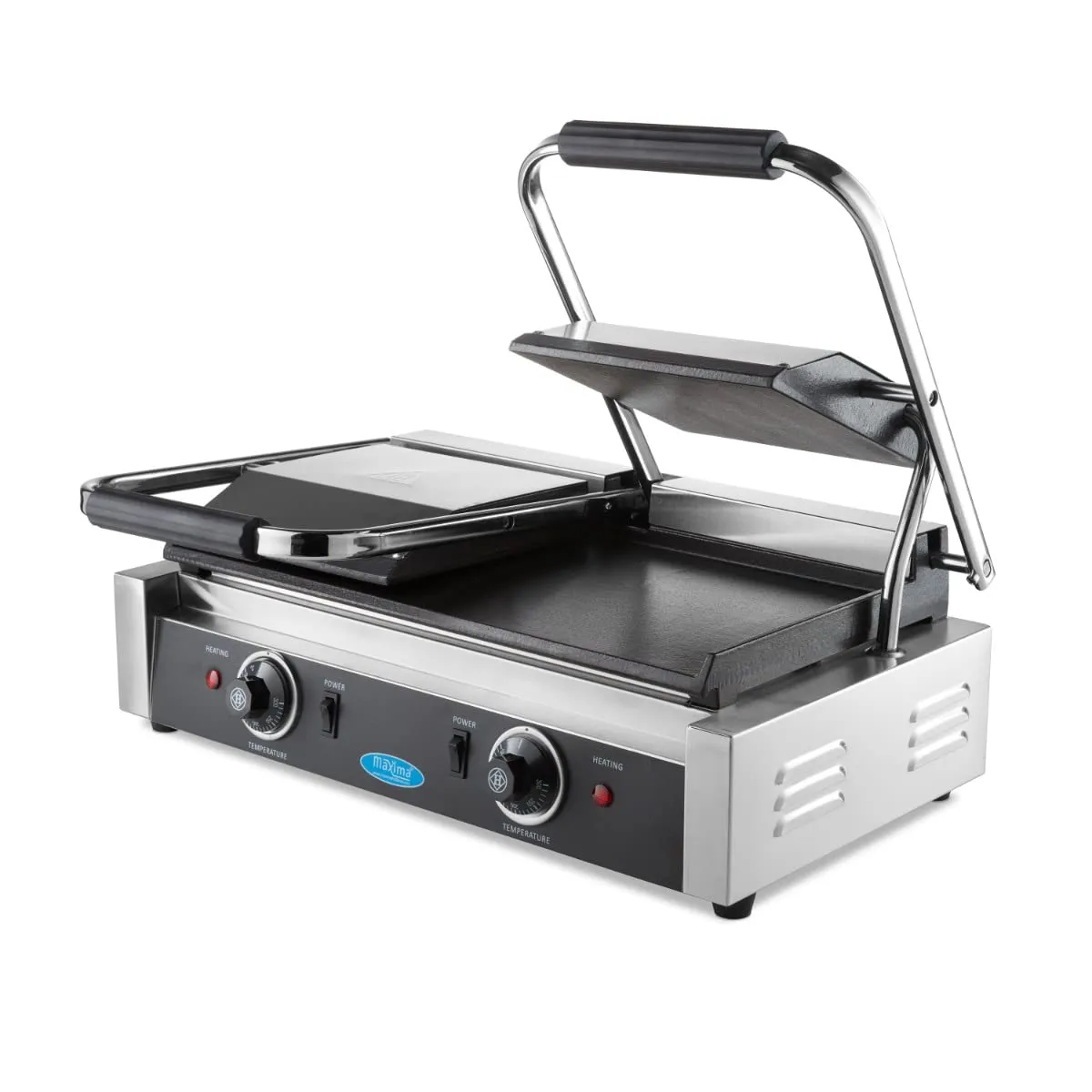 Pizza Maxima Gastro Griglia a Contatto Doppia Liscia 2x22 cm