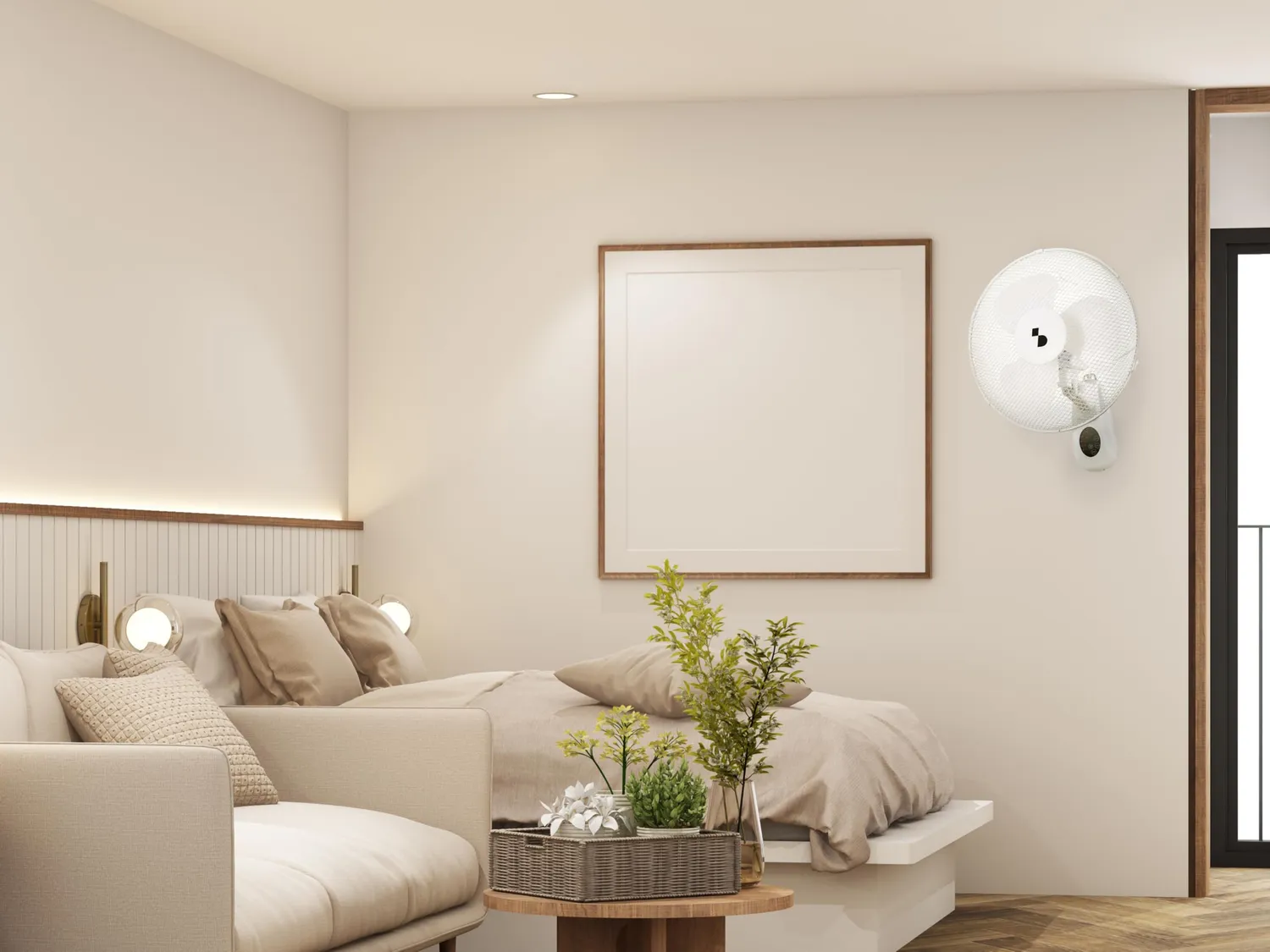 Beper P206VEN600 Ventilatore da Parete con Telecomando 40cm