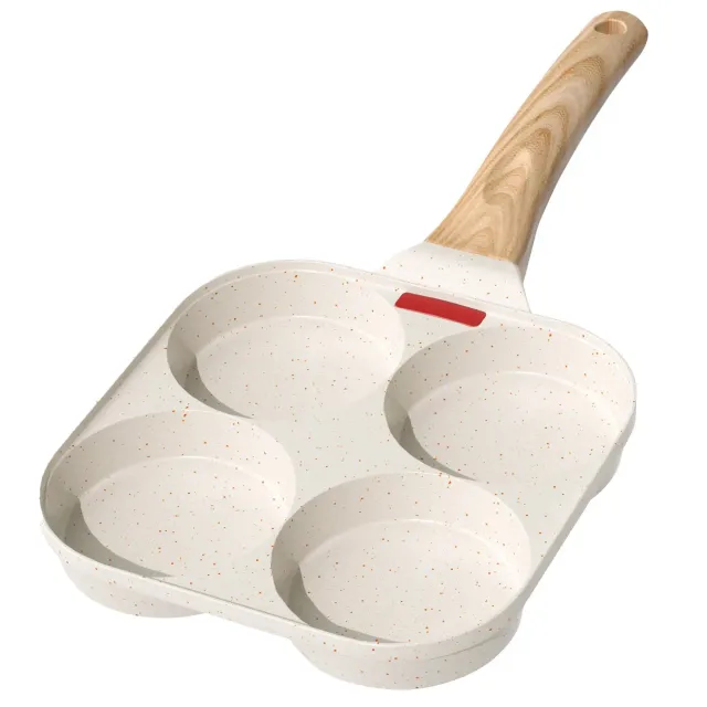 Yashe padella pancake 4 fori senza PTFE per induzione