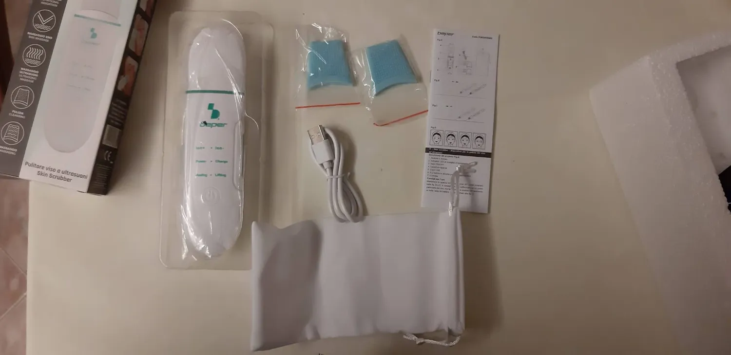 Beper P302VIS003 pulizia viso ultrasuoni 4 funzioni ionico