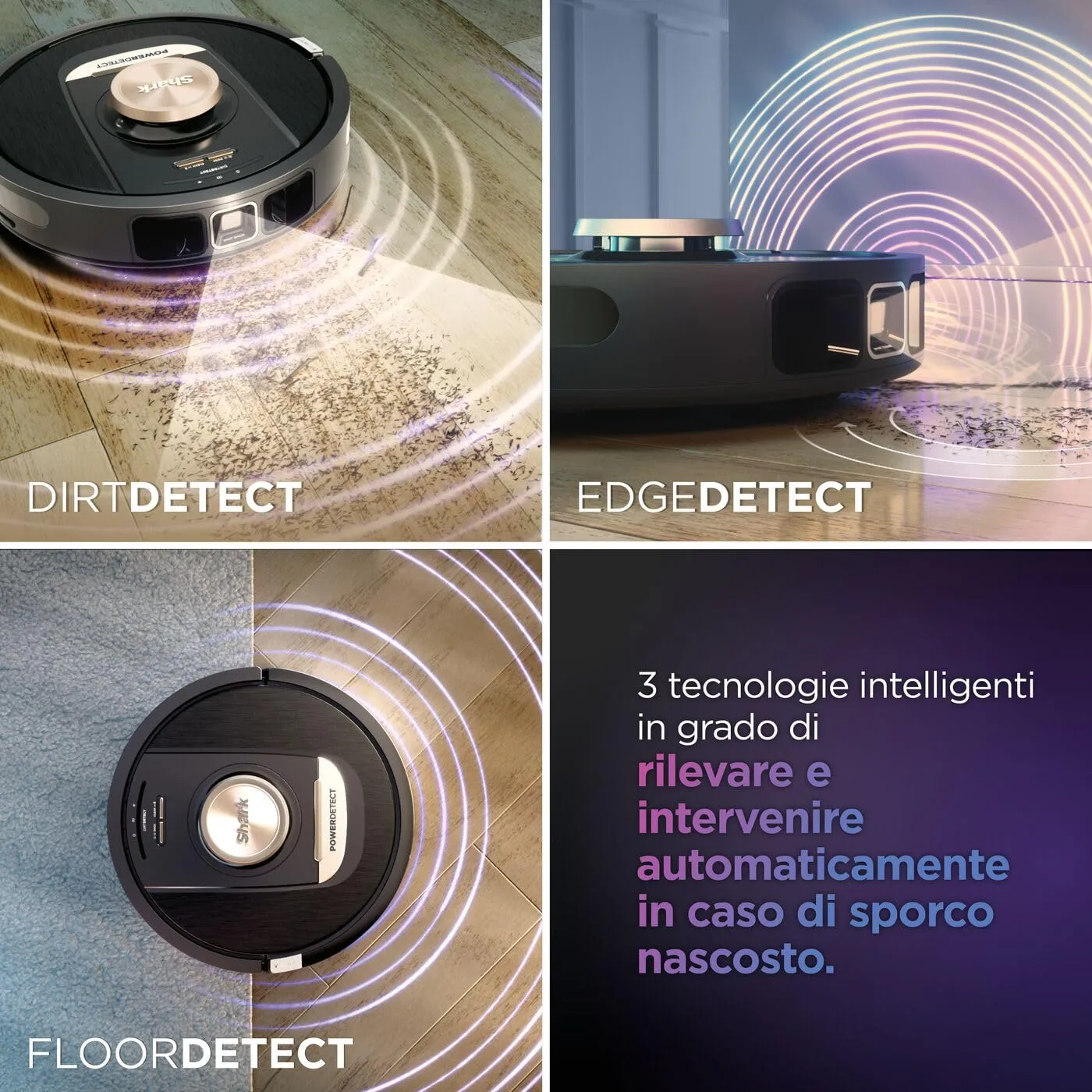 Shark PowerDetect robot aspirapolvere nero autosvuotante 60 giorni