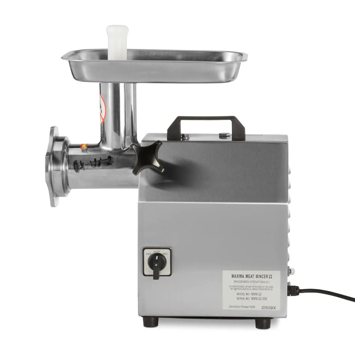 Pizza Maxima MMM 22 tritacarne elettrico 1100W 220 kg/h