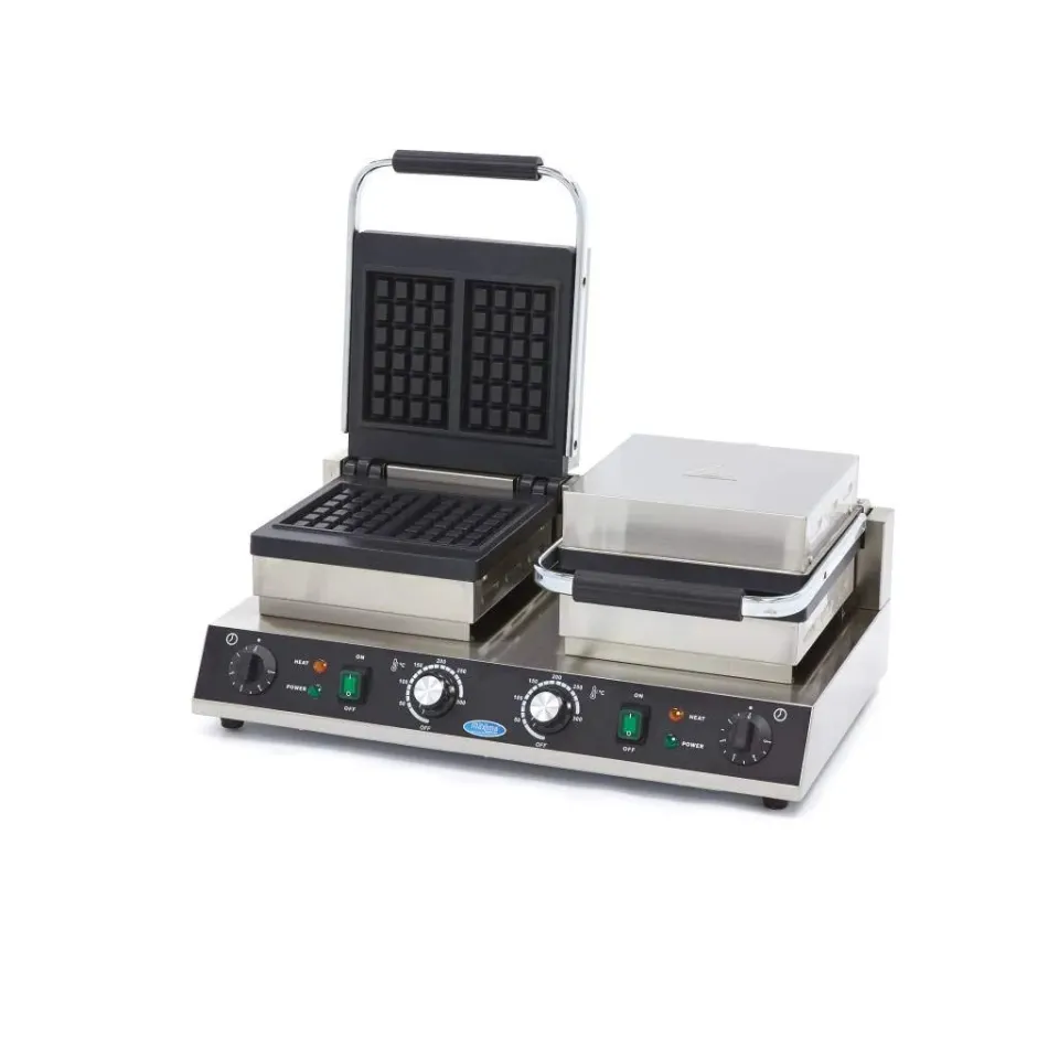 Maxima Gastro piastra waffle classica doppia 3200W antiaderente