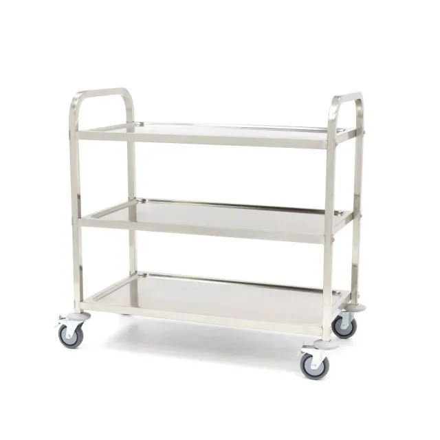 Pizza Maxima Carrello Servizio 3 Piani Inox 120 Kg