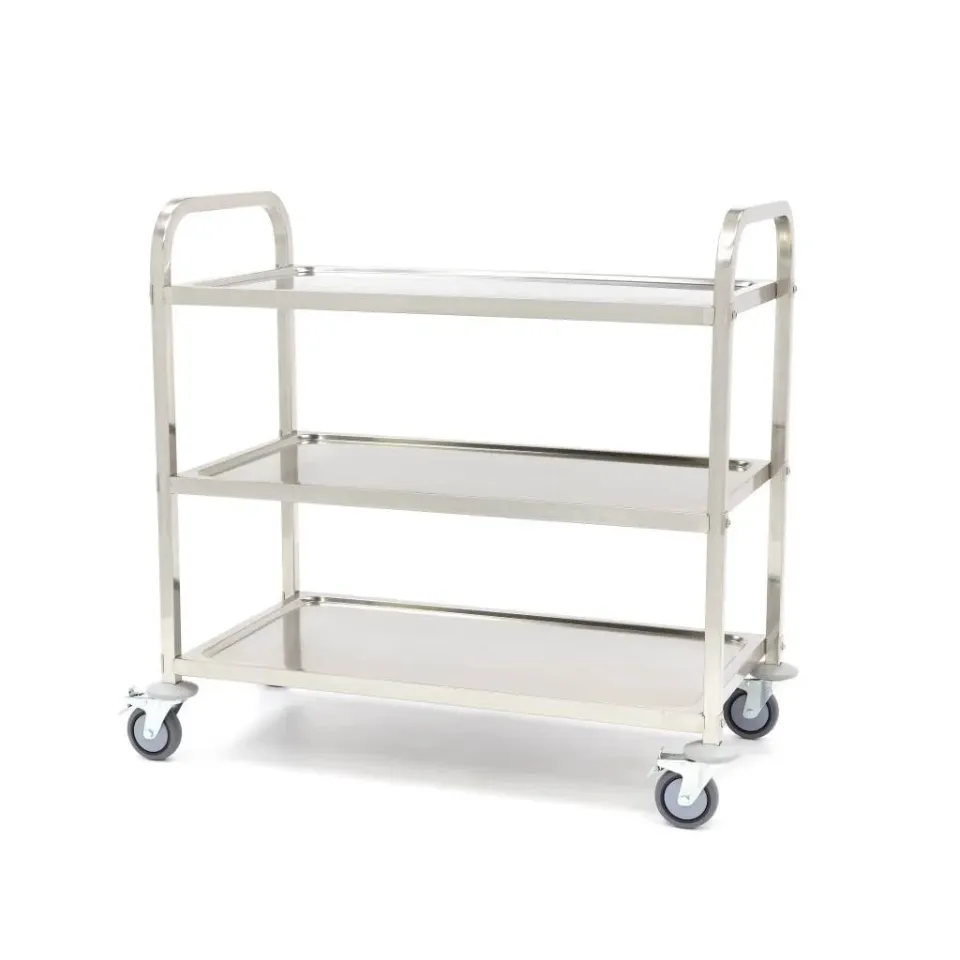 Pizza Maxima Carrello Servizio 3 Piani Inox 120 Kg