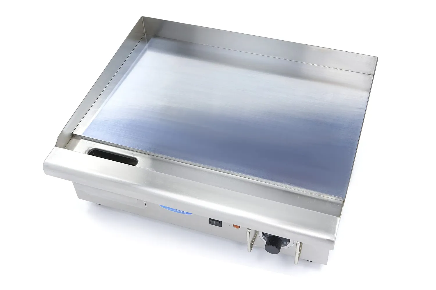 Pizza Maxima Gastro piastra barbecue 55 cm liscia 3000 W cromata