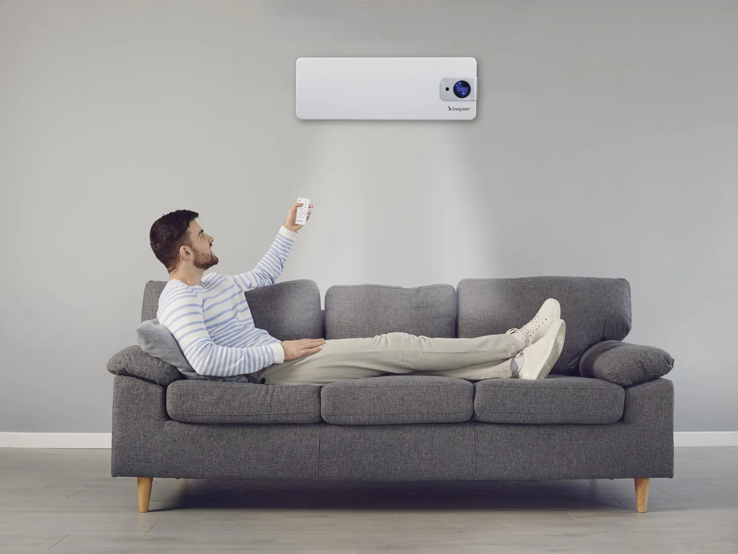 Beper P203TER100 termoventilatore da parete 2000W IP22