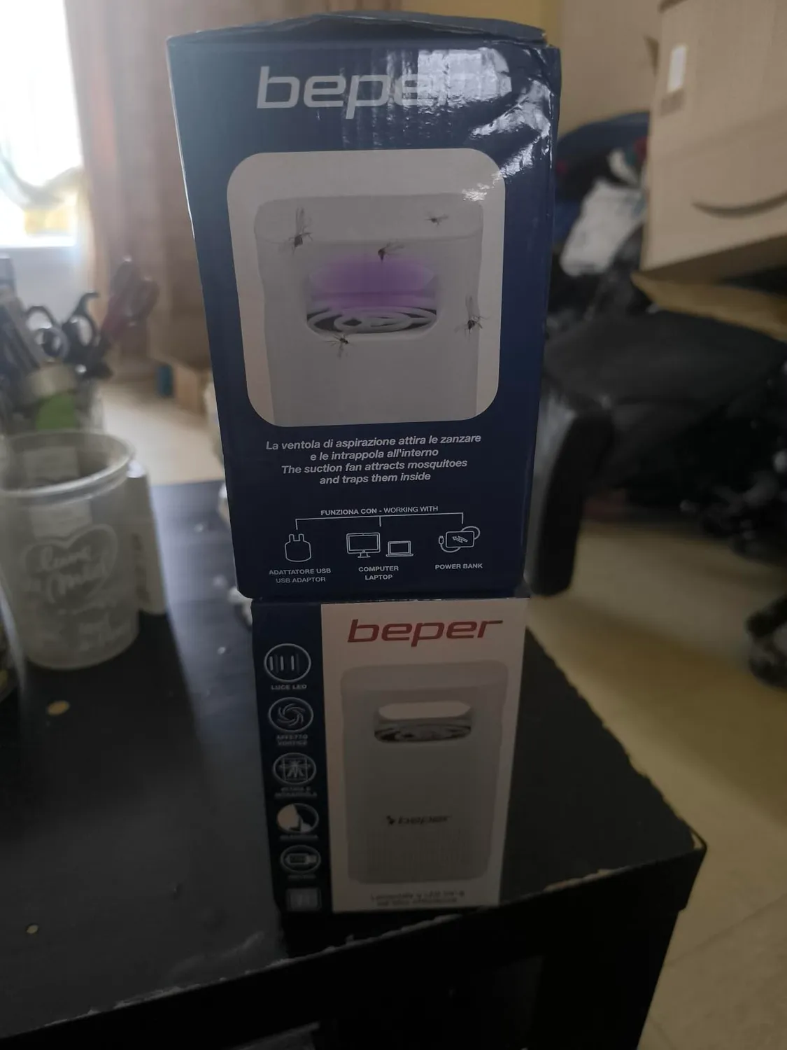 Beper P206ZAN101 Zanzariera LED USB Silenziosa Interno