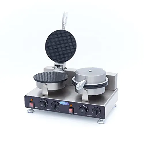 Maxima Cono Gelato 2 Pezzi Piastra Waffle Doppia