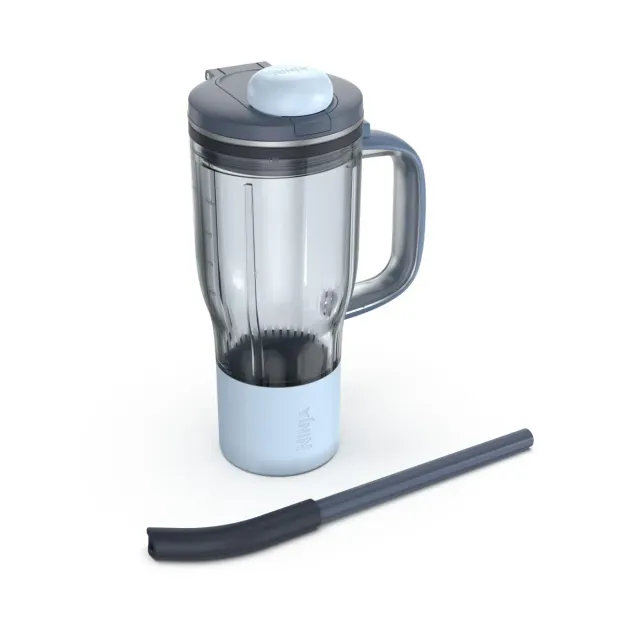 Ninja BlendBoss borraccia 710 ml blu cyber con cannuccia
