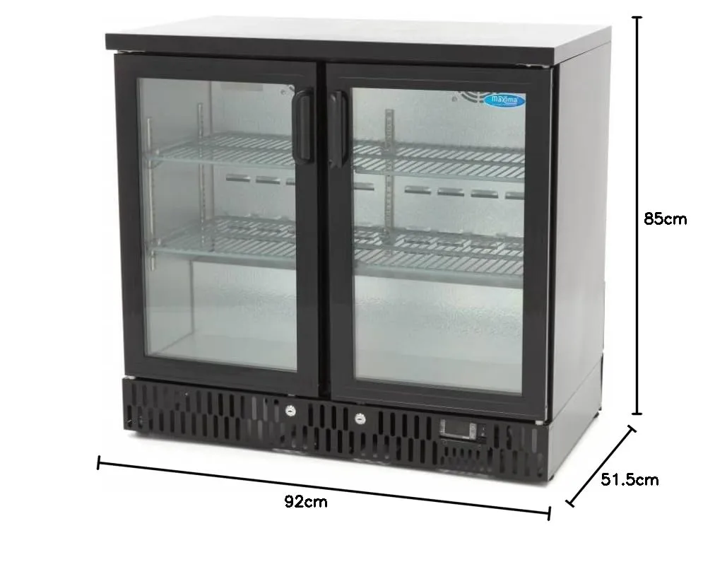 Maxima Frigo Bevande 2 Porte 4 Ripiani con Serratura