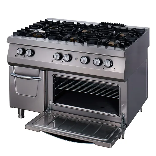 Maxima Premium Cucina a Gas 6 Fuochi con Forno 90 cm