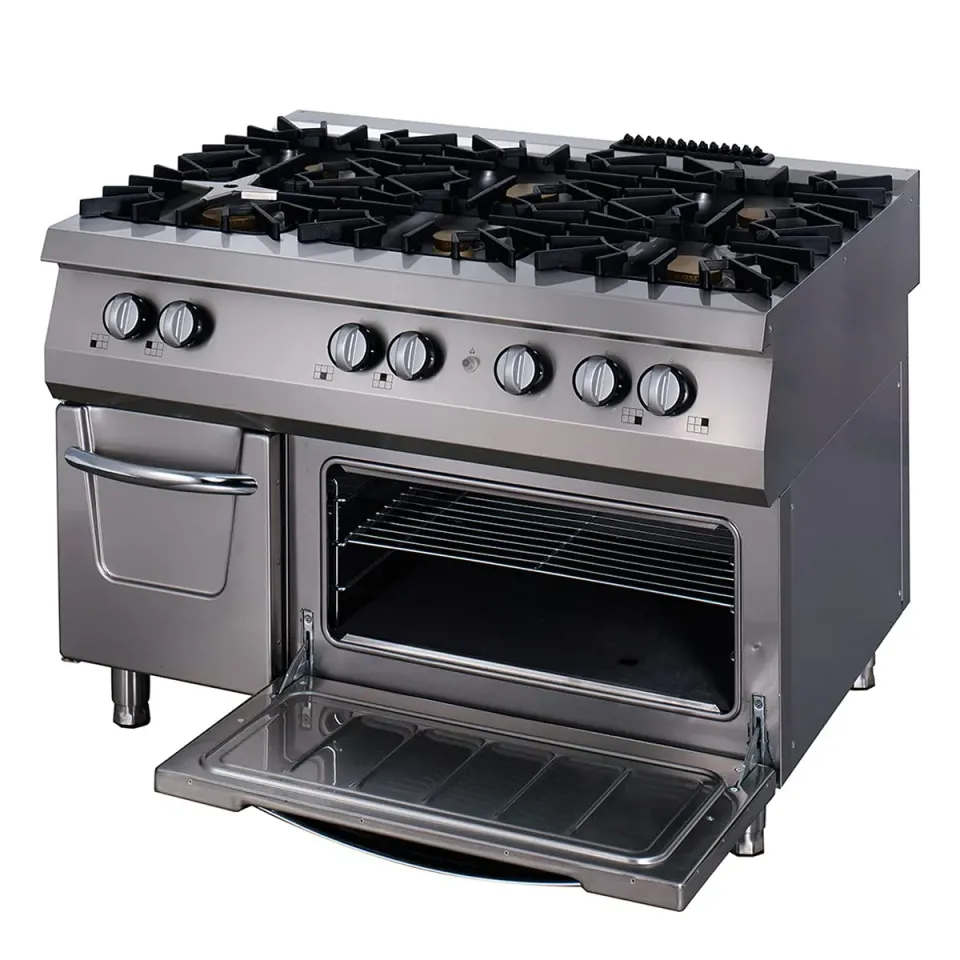 Maxima Premium Cucina a Gas 6 Fuochi con Forno 90 cm