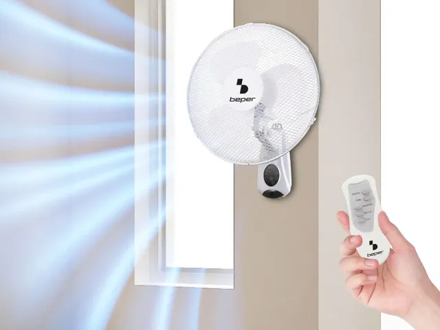 Beper P206VEN600 Ventilatore da Parete con Telecomando 40cm