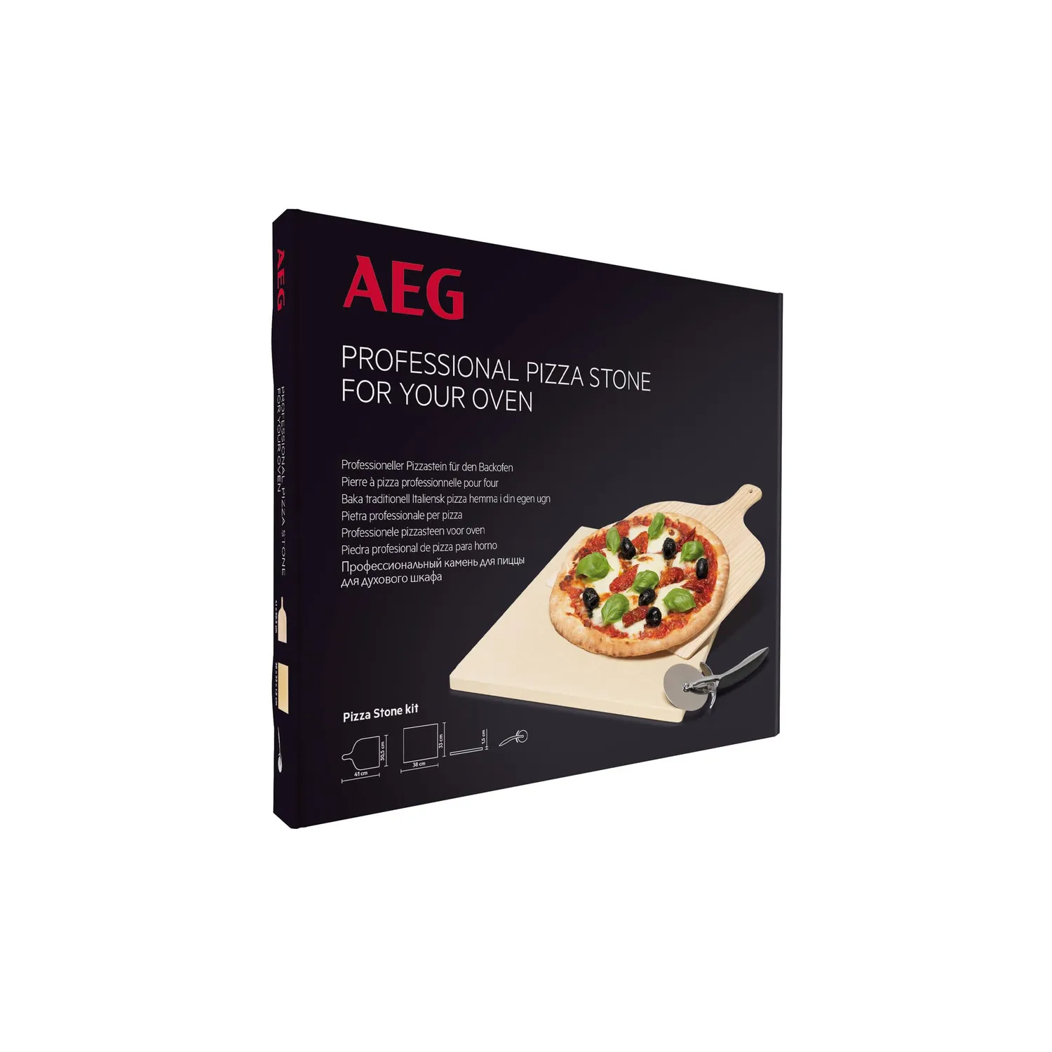 AEG A9OZPS1 pietra per pizza refrattaria con set