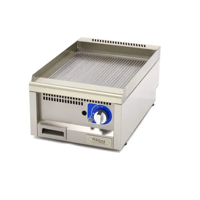 Maxima piastra gas rigata 400x600 mm paraspruzzi 3kW