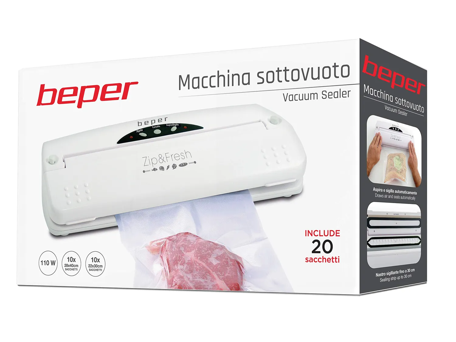 Beper Zip and Fresh macchina sottovuoto 30cm