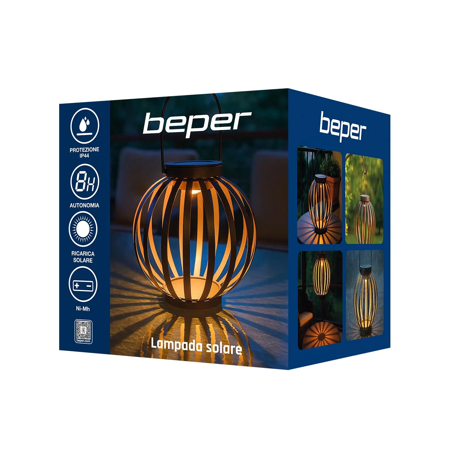 Beper Radia P207ILO301 Lampada Solare Ferro