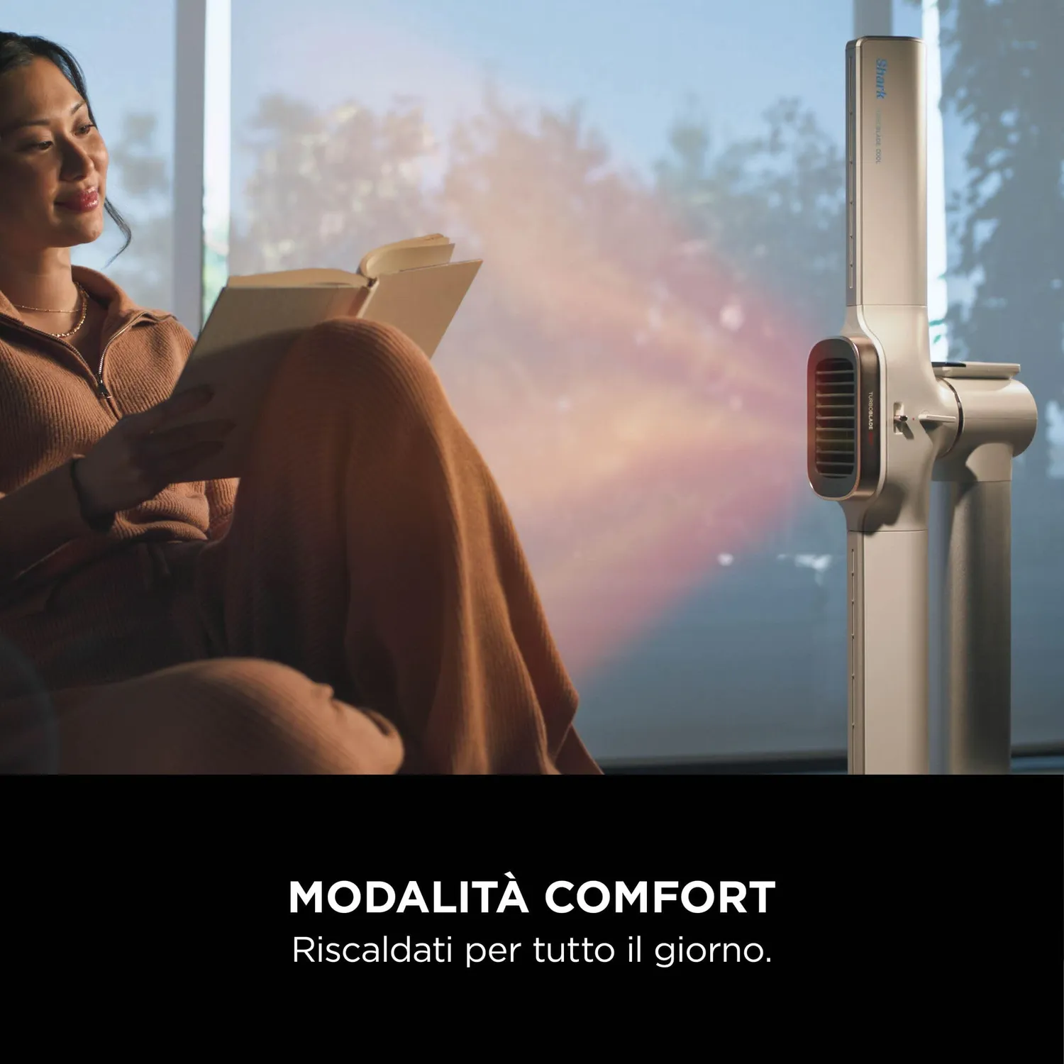 Shark TurboBlade Cool+Heat termoventilatore bianco 20 m