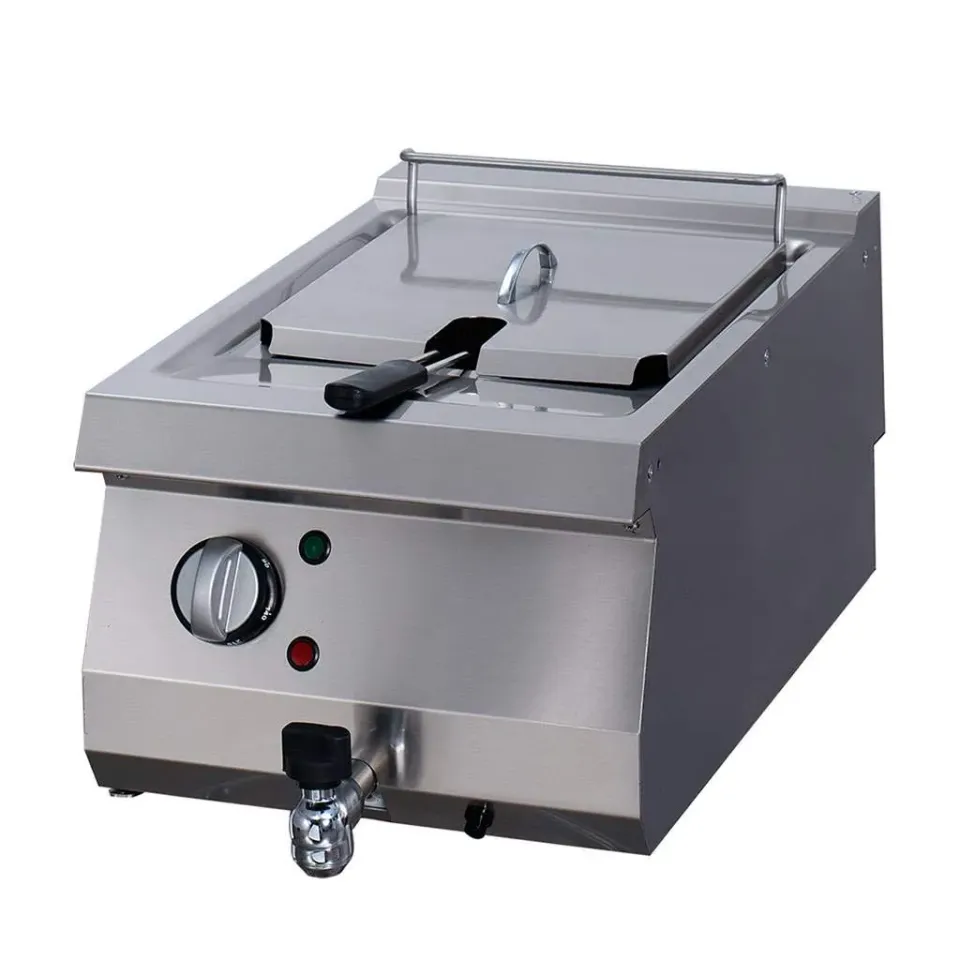 Maxima friggitrice elettrica singola 12L 11kW rubinetto