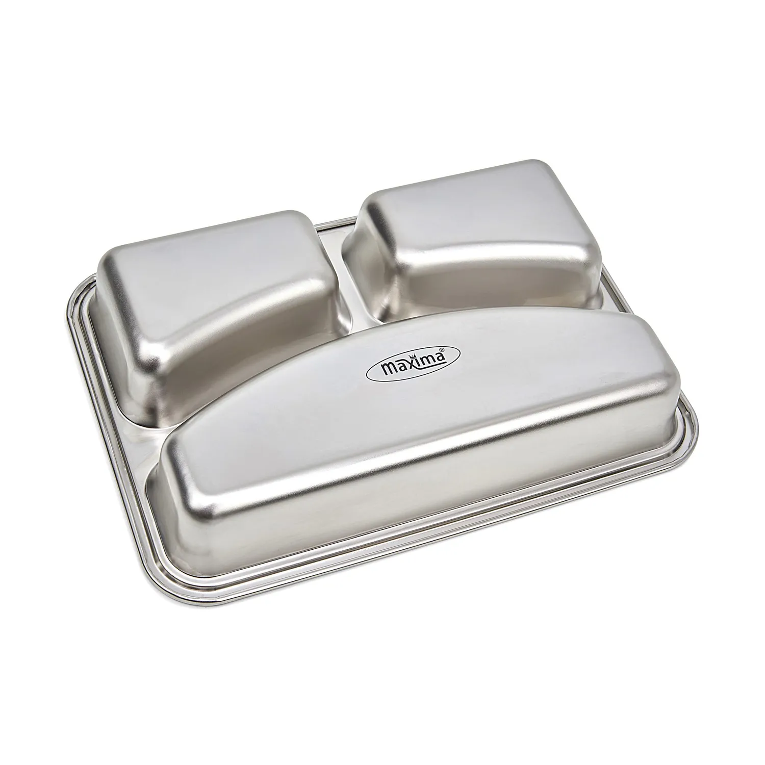 Pizza Maxima piatto 3 scomparti acciaio inox