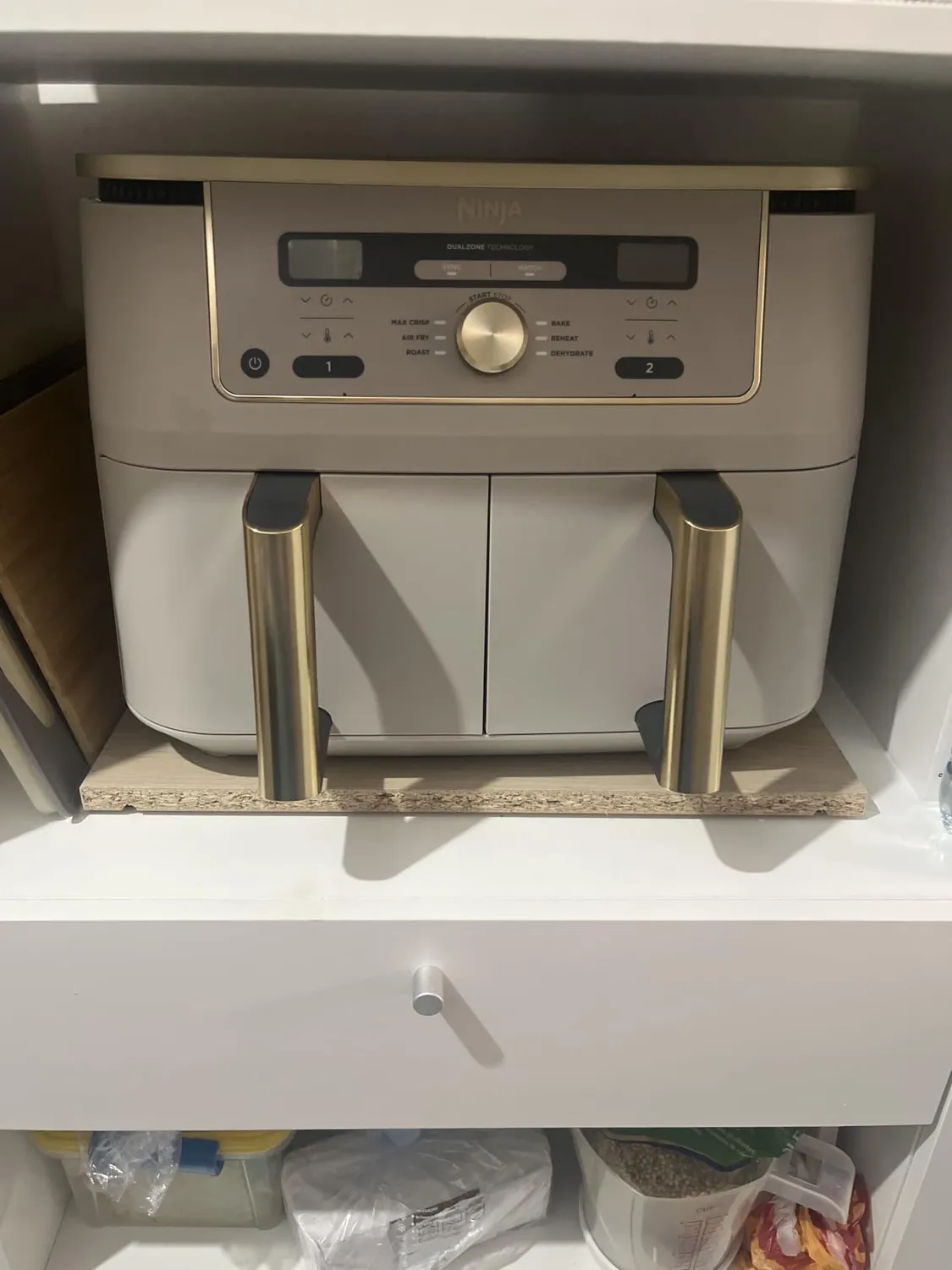 Ninja Dual Zone MAX friggitrice ad aria 9,5L pietra oro doppia