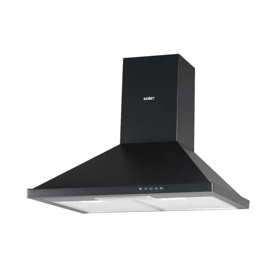 Samet Eolo60 cappa piramide 60 cm nera