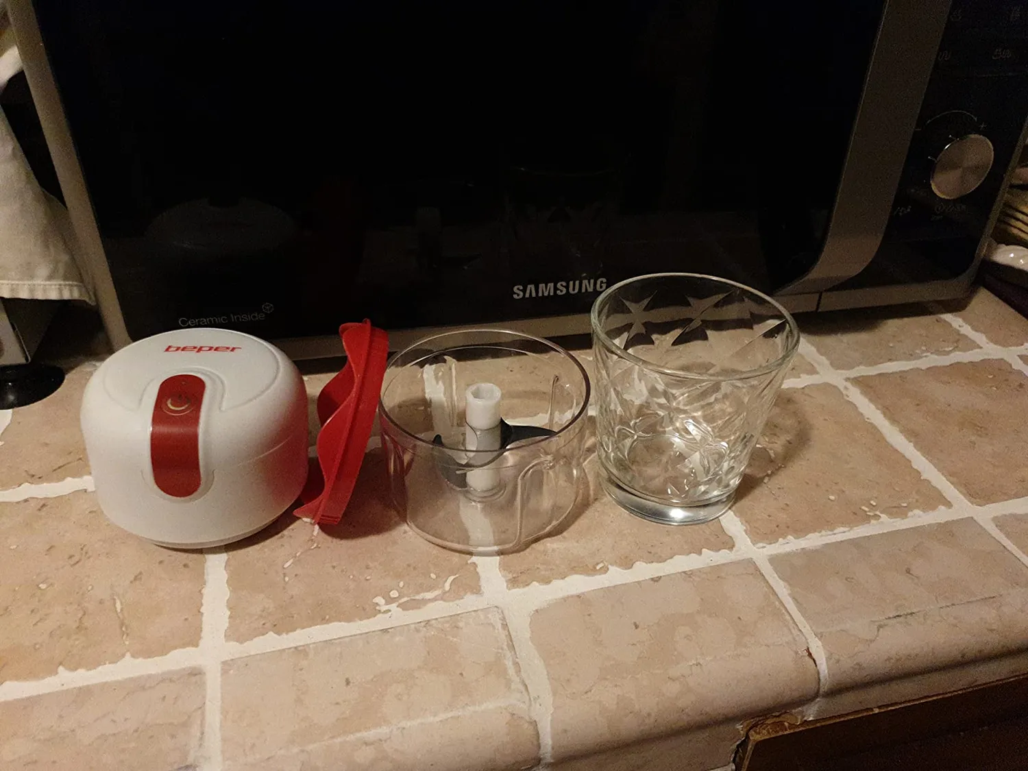 Beper P102ROB050 tritatutto ricaricabile USB 250 ml rosso